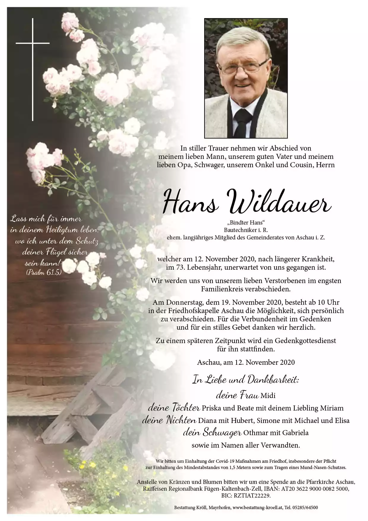 Parte von Johann Wildauer